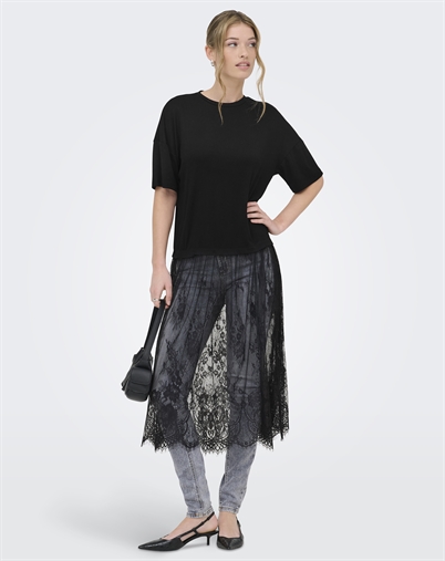 Only - ONLTahlia Lace Dress Top - Black